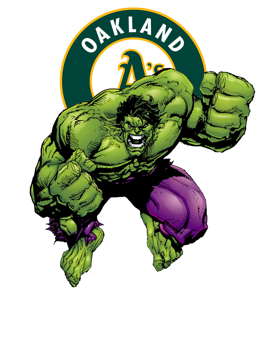 Oakland Athletics Hulk Logo vinyl decal